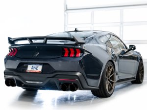 Ford Mustang Performance Exhaust - Rear - AWE Tuning - Cat-Back Track Edition - Diamond Black - `24-`27